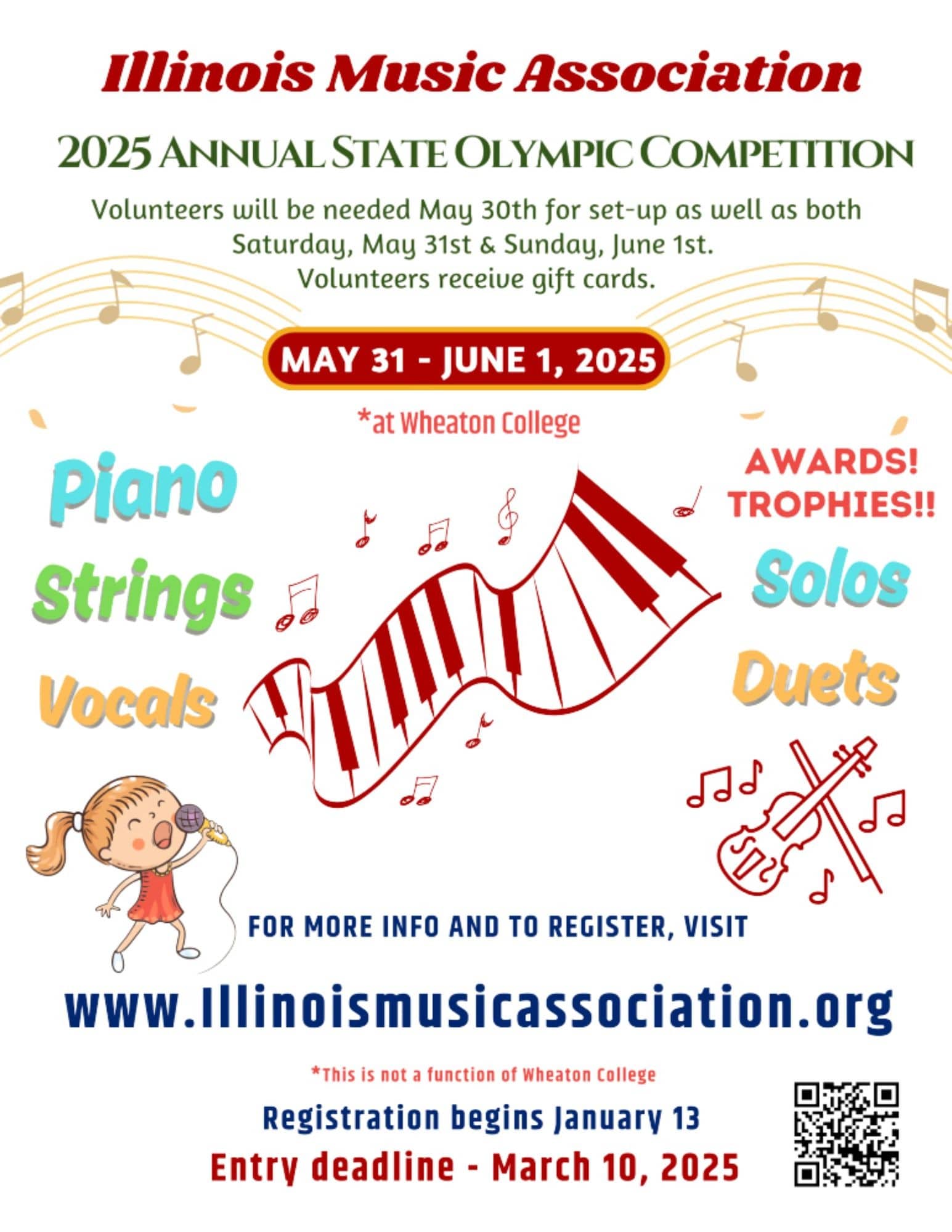 Illinois Music Association State Olympic Contest May 31 - June 1, 2025